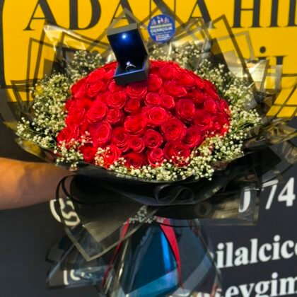 Evlilik Teklifi Buketi 101'li Kırmızı Gül