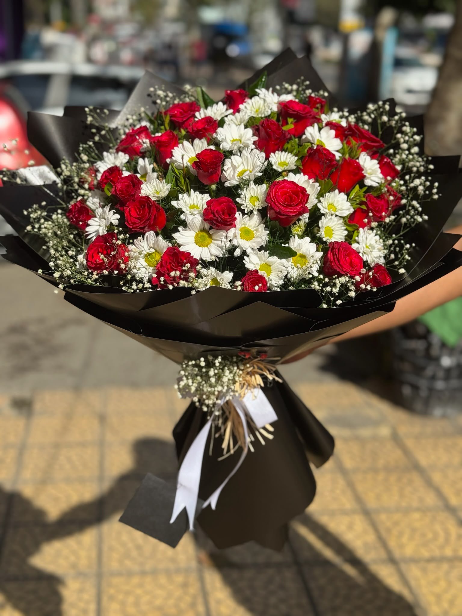30'lu Gül Ve Papatya Buketi Klasik
