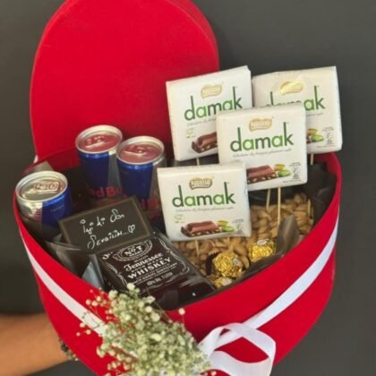 Kutuda Viski Çikolata Aranjmanı