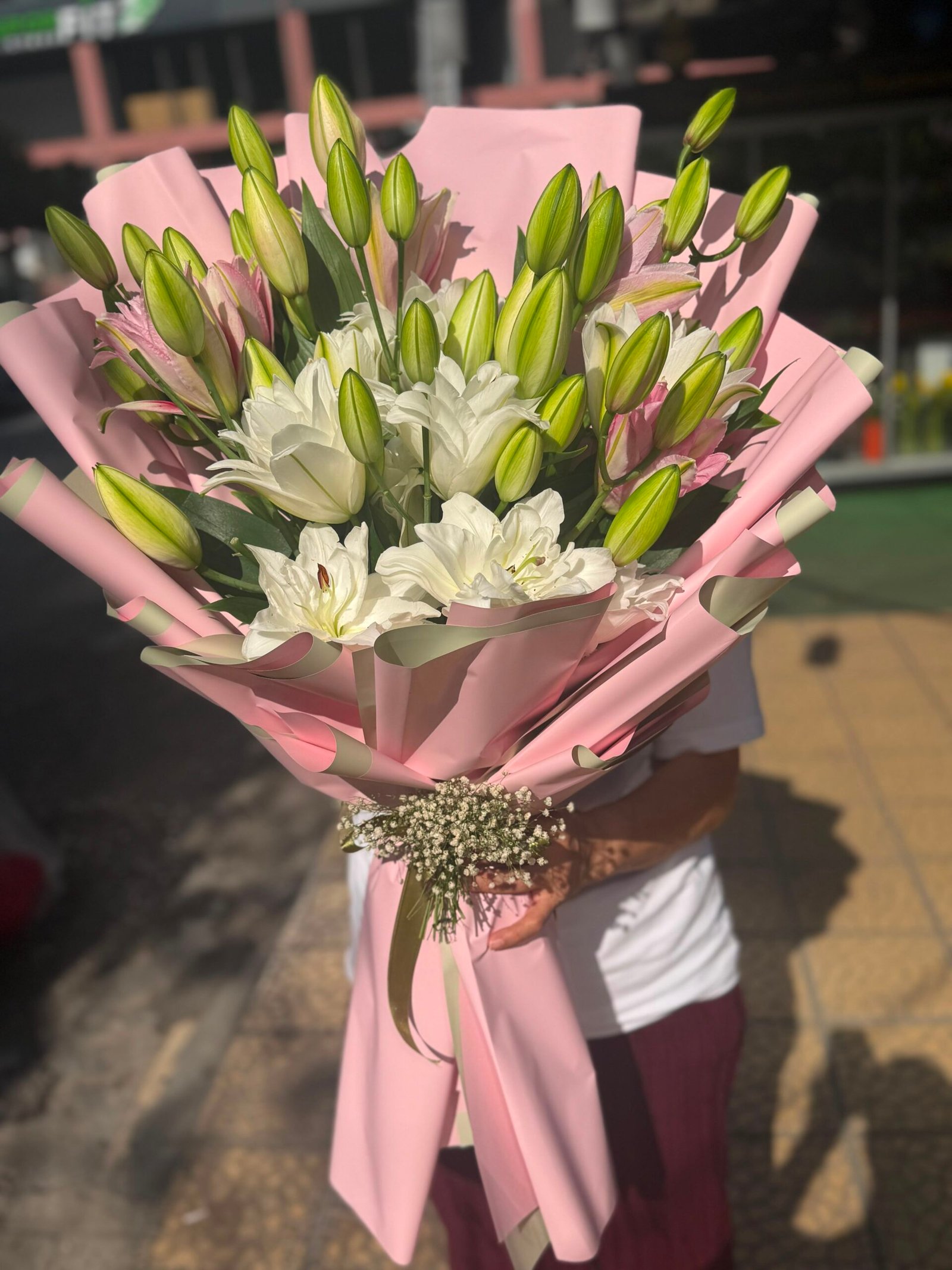 Lilyum Kazablanka Buketi